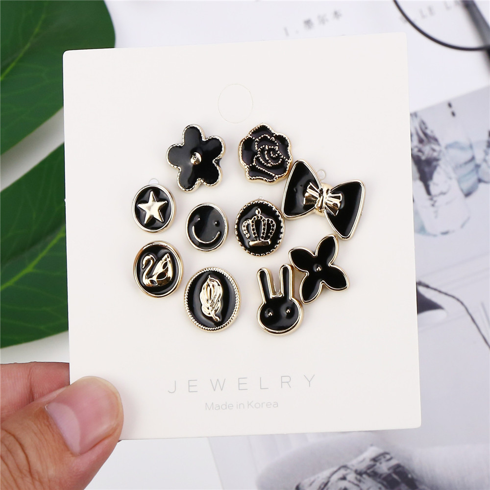 Set 10 Nút Áo Có Thể Tháo Rời Không Đường May Tiện Lợi Cho Nữ