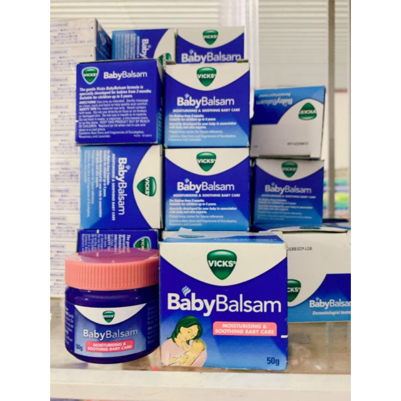 Dầu Bôi Giữ Ấm Giảm Ho Cho Trẻ Vicks Baby Balsam Của Đức - 50g