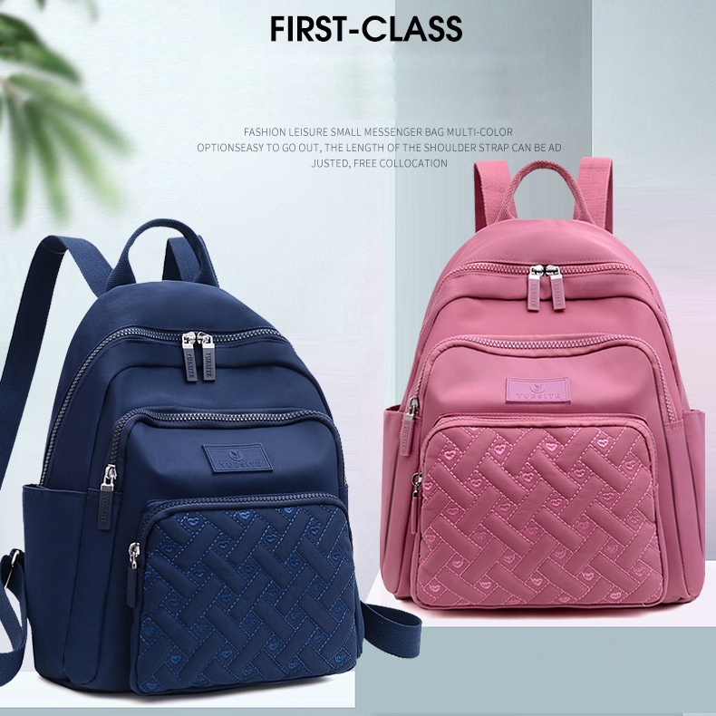 Ba Lô Vải Oxford Hình Trái Tim Sức Chứa Lớn Phong Cách Mới Cho Nữ Sinh