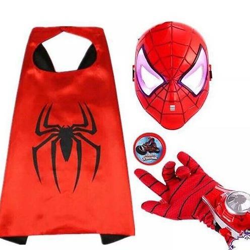Combo đồ chơi Người nhện Spiderman Áo choàng, mặt nạ, găng tay