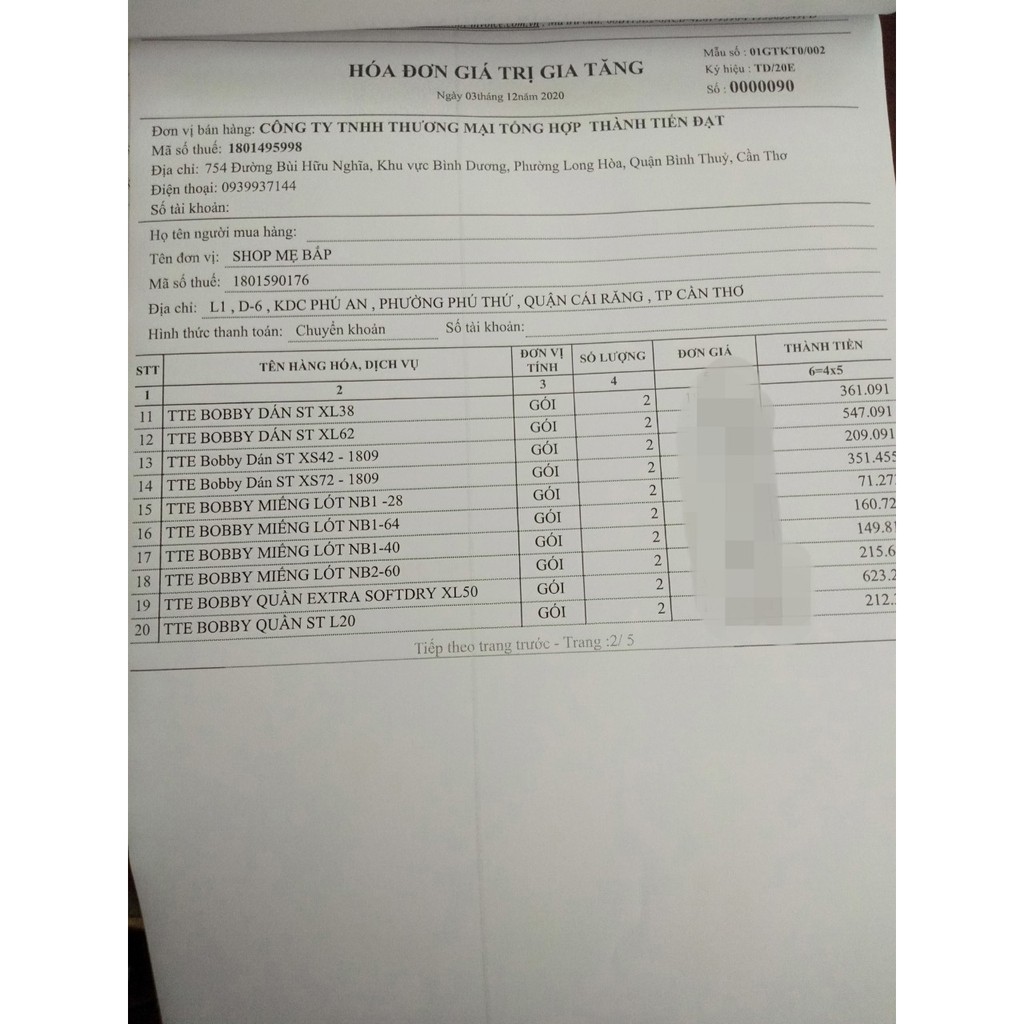 TÃ DÁN BOBBY DƯỚI 5 KÍ XS38+4 MIẾNG