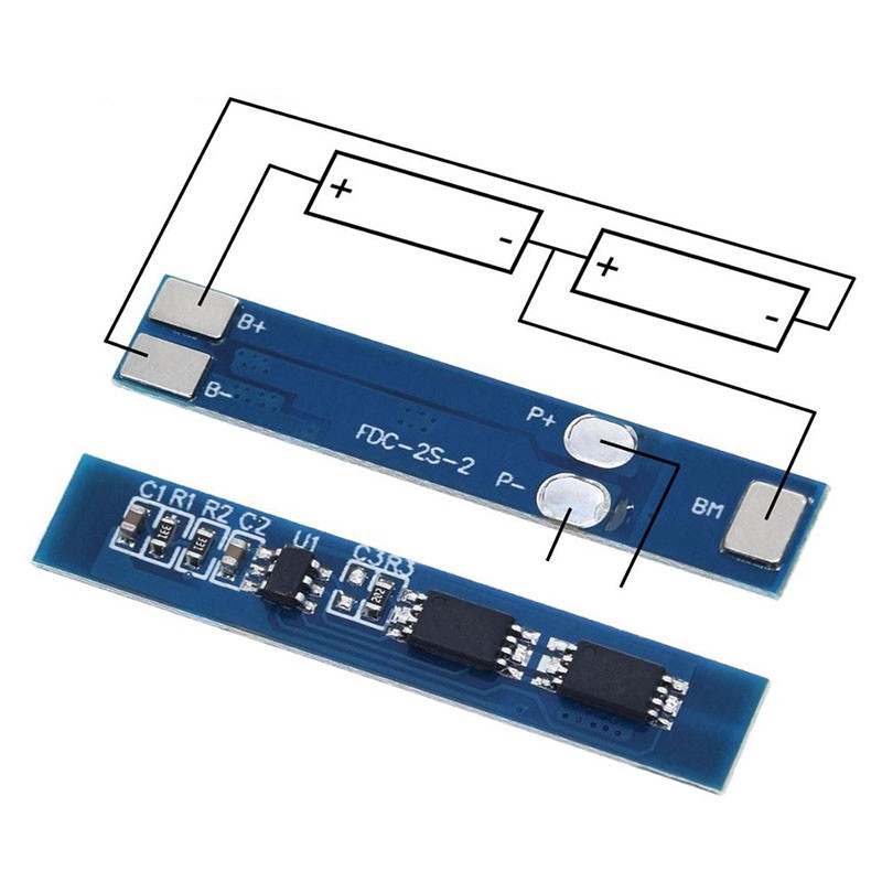 Pin Lithium 2S 3A Li-ion 7.4v 8.4V 18650 Bảng bảo vệ bộ sạc cho bộ pin lipo li-ion