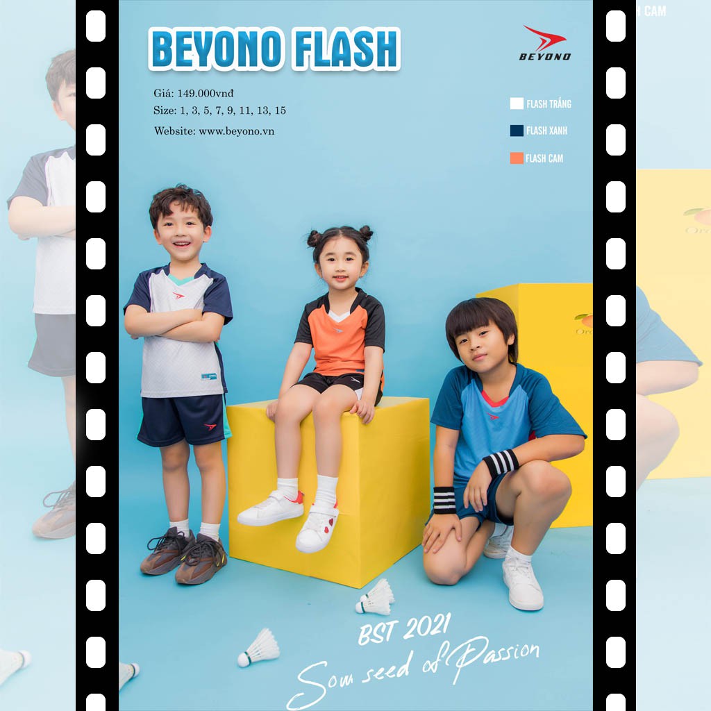 Quần Áo Trẻ Em – Bộ Đồ Thể Thao Trẻ Em Beyono Flash [Chính Hãng] – Chất Liệu Thoáng Mát – Thiết Kế Hiện Đại – Nhiều Màu