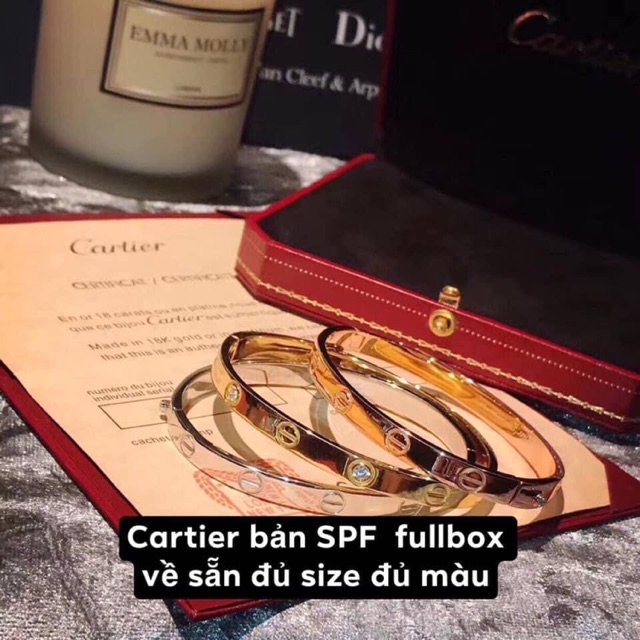 VÒNG CARTIER NAM NỮ FULL BOX TÚI
