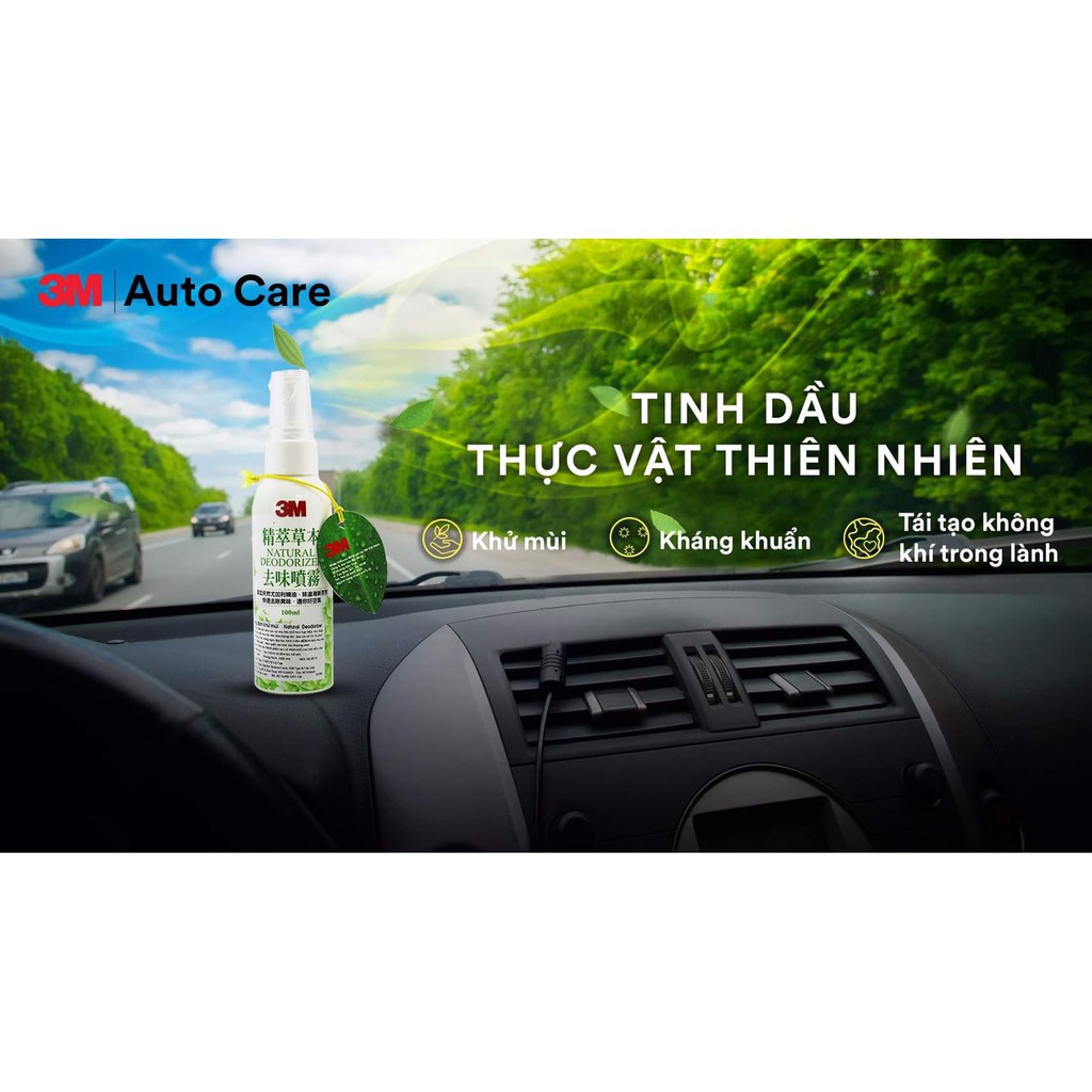 Chai xịt khử mùi , diệt khuẩn ô tô 3m 12009