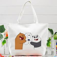 Túi tote ba anh em gấu bare bear TT3