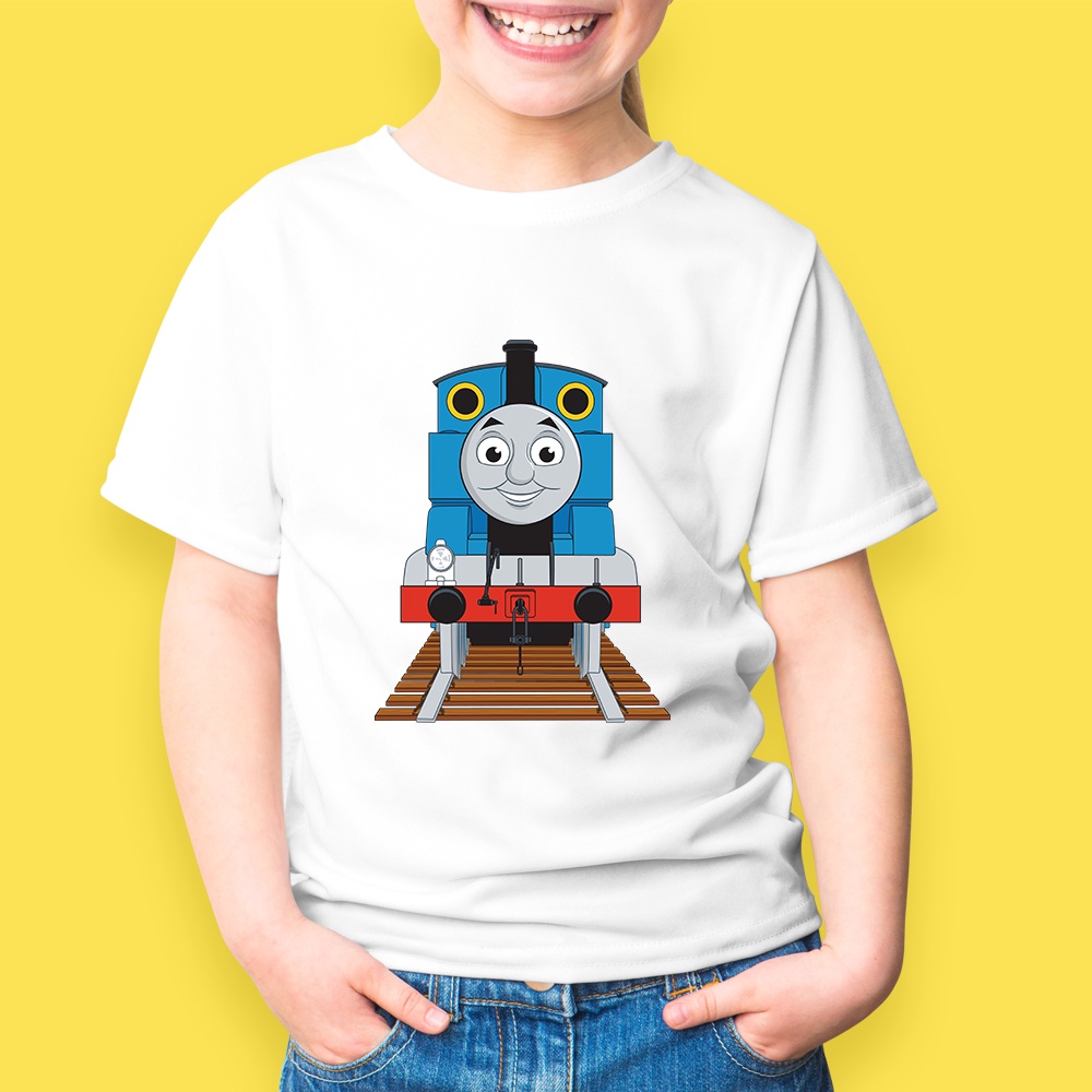 Thomas train Áo Thun Cổ Tròn Thời Trang Cho Bé Trai Và Bé Gái