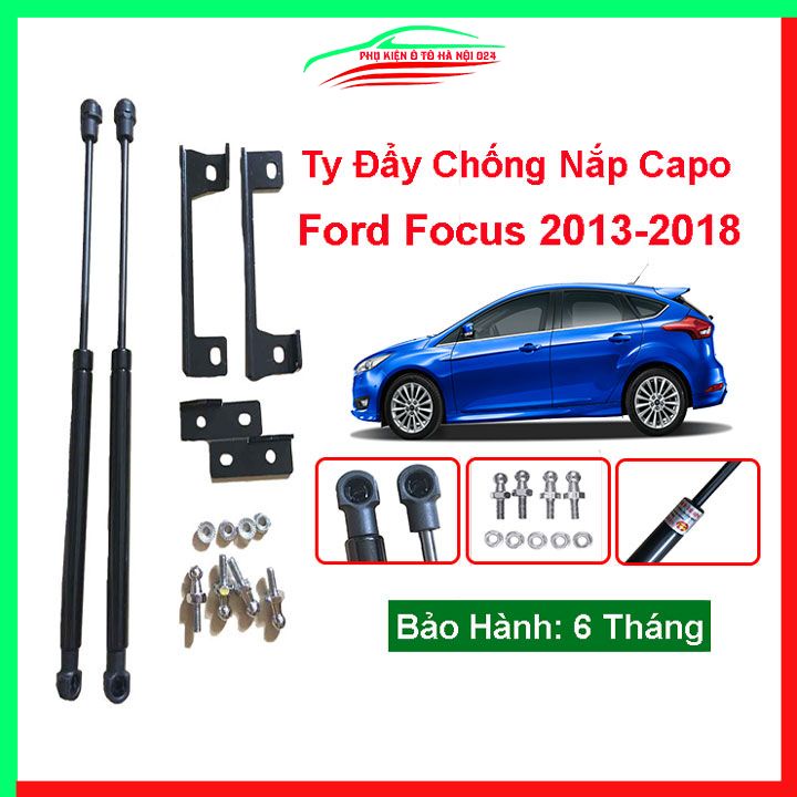 Bộ ty thủy lực ben hơi chống nắp capo Ford Focus 2013-2018 tự động kèm phụ kiện lắp