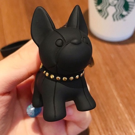 Móc Chìa Khóa BullDog Nhiều Màu Xinh Xắn Trang Trí Balo