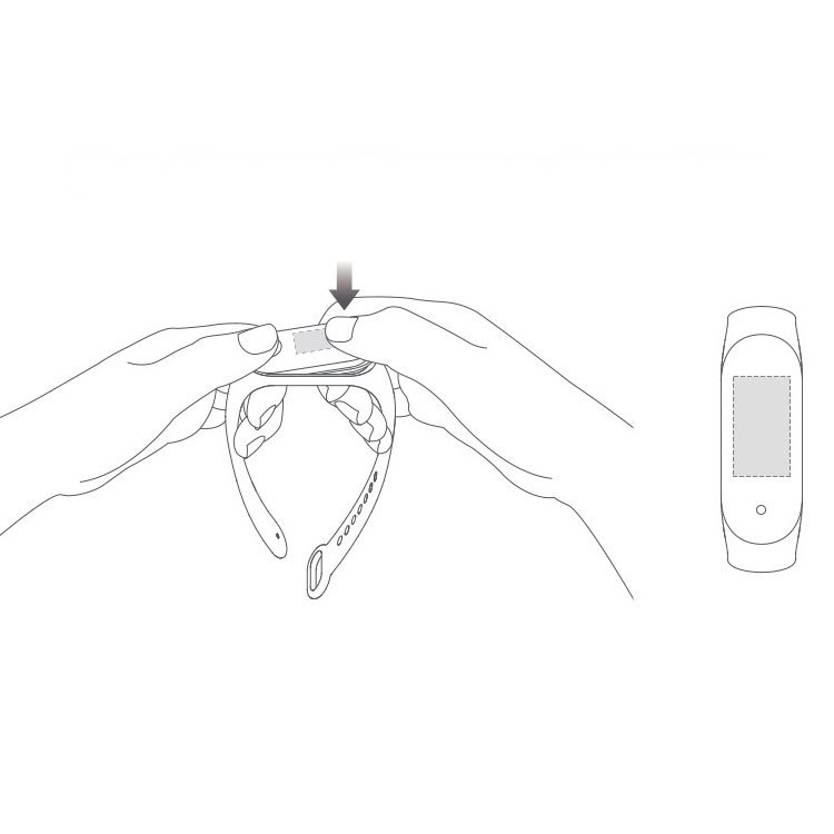 Dây đeo họa tiết hoạt hình tiện lợi cho Xiaomi Mi Band 3/4