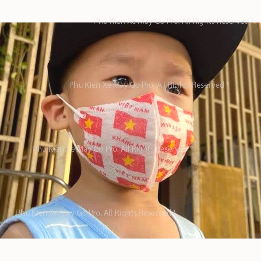 [CHÍNH HÃNG] Hộp 10 Khẩu Trang Kháng Khuẩn Kids Family Bé Từ 1 - 12 Tuổi