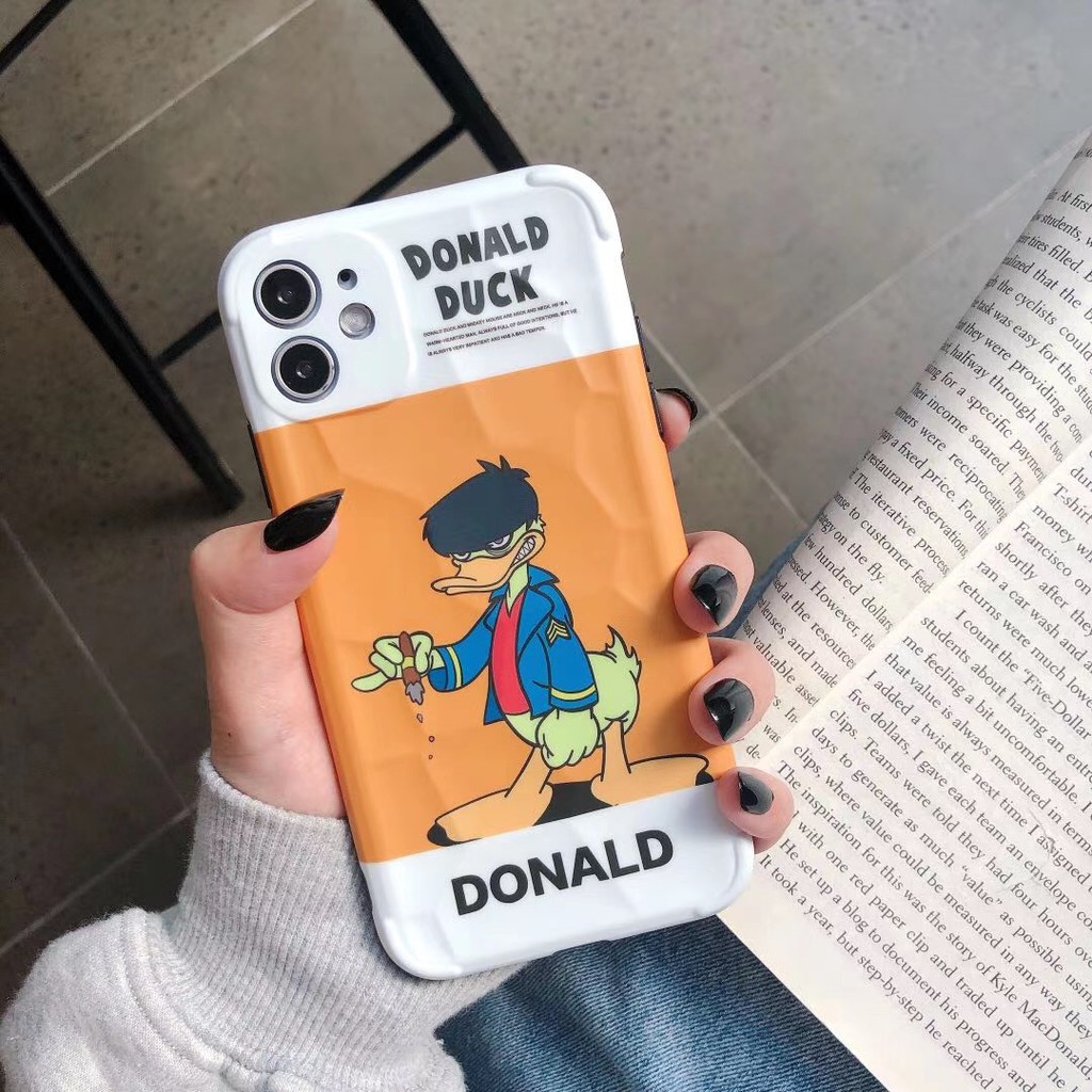Ốp điện thoại hình vịt Donald thời trang cho iPhone 7plus 8 + X Xr Xs 11 11promax | BigBuy360 - bigbuy360.vn