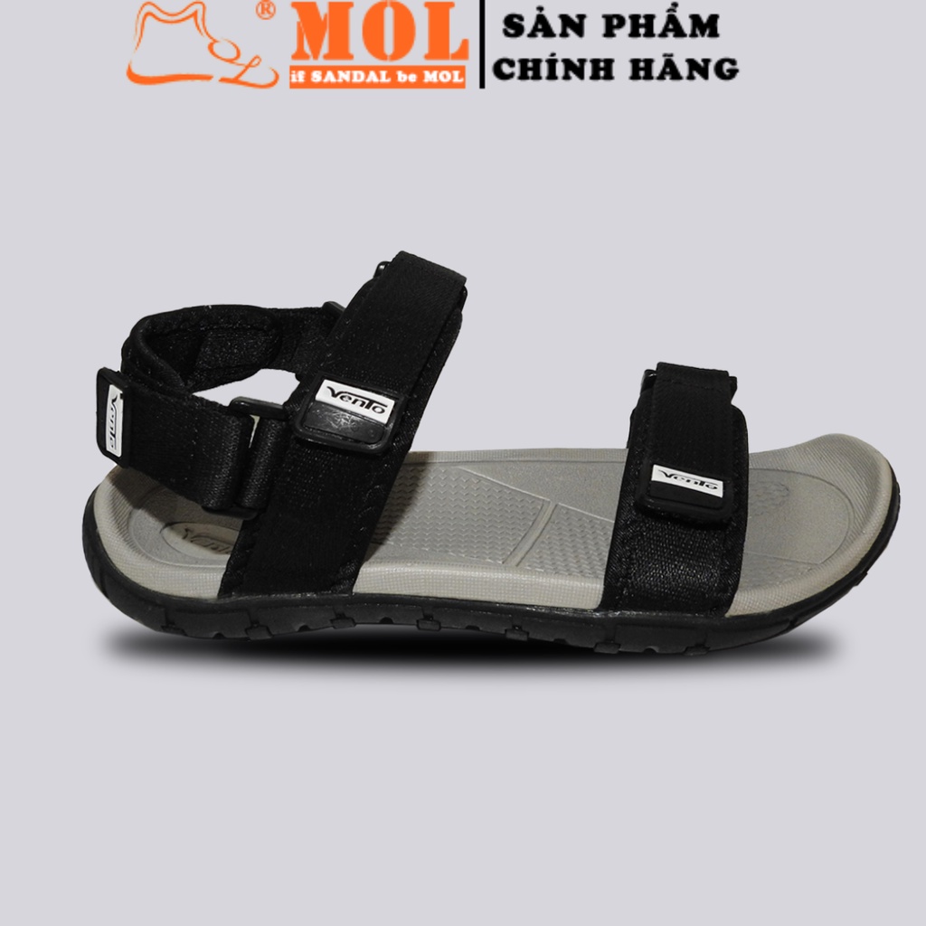 Giày sandal Vento nam 2 quai ngang vải dù có quai hậu tháo rời mang đi học đi biển du lịch NV8302B có big size