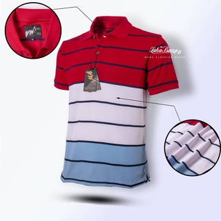 Áo Polo Lahabama Sọc Ngang - Vải Cotton