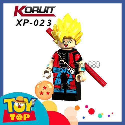 [Có sẵn][Một con] Non - lego Dragon Ball - Minifigures 7 viên ngọc rồng Goku Vegeta Gogeta Vegito .. Koruit XP021-XP026