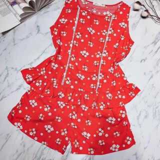 Đồ bộ nữ quần đùi vải tole/lanh,