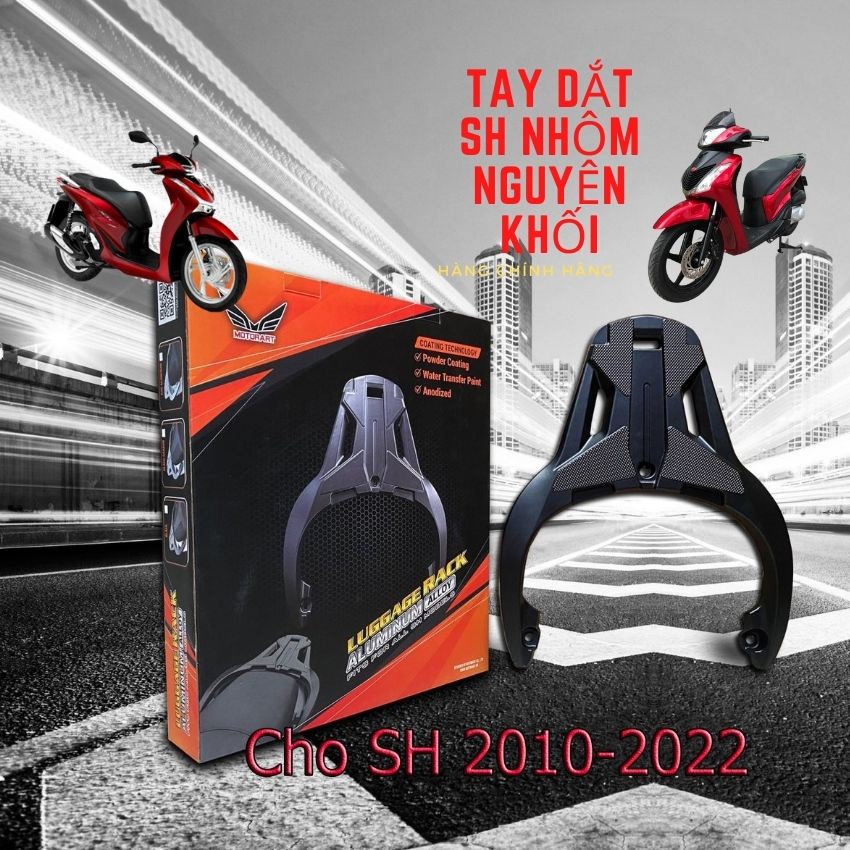 Cản Sau, Tay Xách SH 2020 Nhôm Nguyên Khối Chính Hãng Motor Art