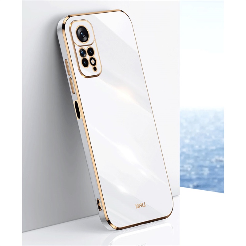 Ốp Điện Thoại Dẻo Vuông Mạ Màu Trơn Thời Trang Chống Sốc Cho Xiaomi Redmi Note 11 11S Pro Plus 11Pro 11Pro + 4G 5G