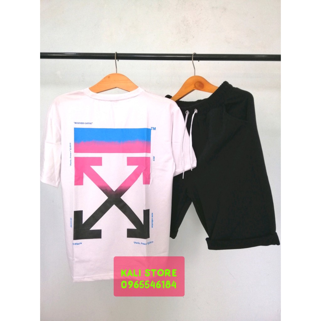 [SALE] BỘ QUẦN ÁO OFF WHITE X QUẦN SHORT V ĐÔI UNISEX/ SIÊU RẺ