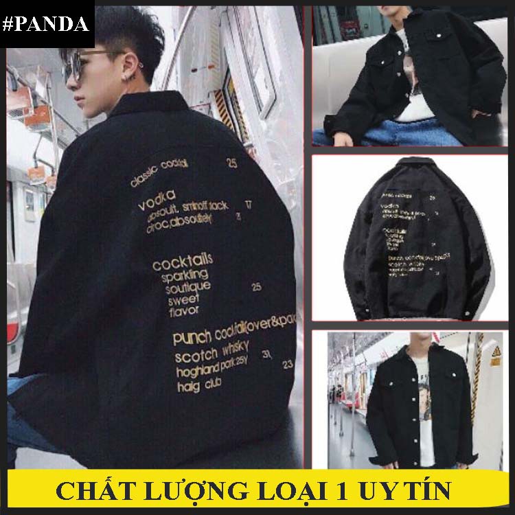 ÁO KHOÁC JEAN NAM NỮ BLACK CLASSIC TUYỆT ĐỈNH PA06 - MUA NGAY