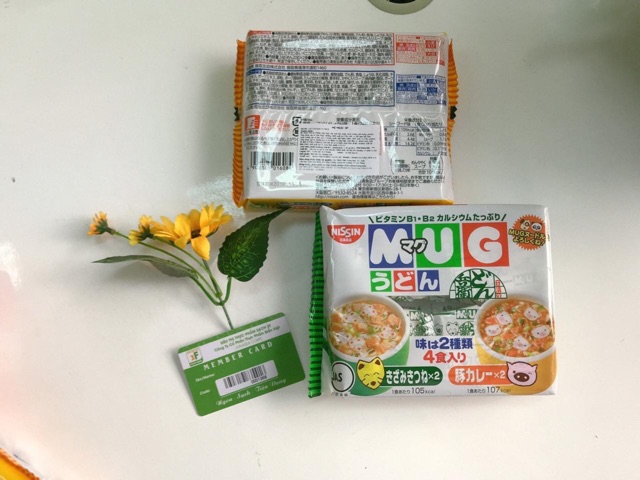 Mì Mug vàng - mì cho bé của Nhật (4 gói/túi) hsd xa