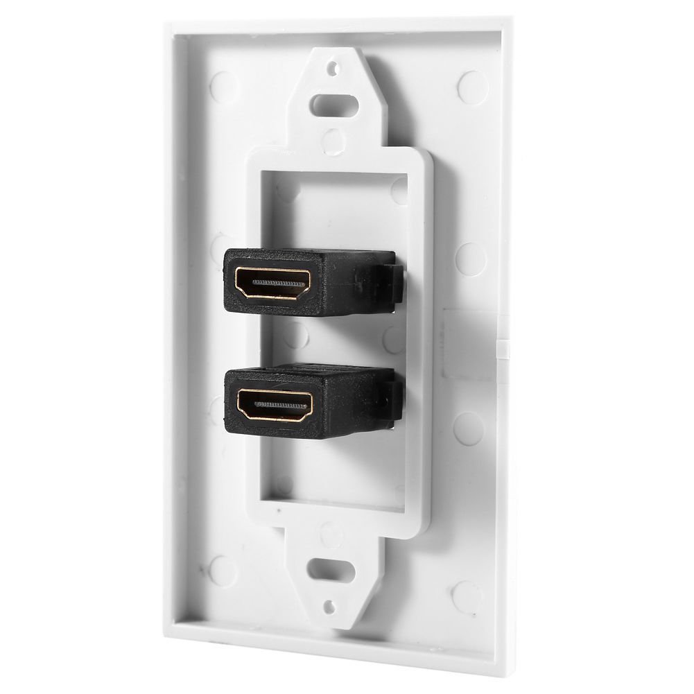Ổ Cắm Hdmi 2 Cổng 1080p Gắn Tường