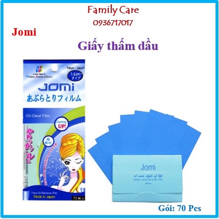 Giấy thấm dầu Jomi Nhật Bản 70 tờ Oil Clear Film