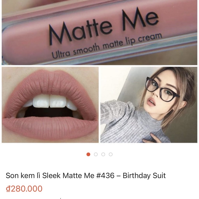 Son kem siêu lì Sleek Makeup Matte Me Ultra Smooth Matte Lip Cream USA