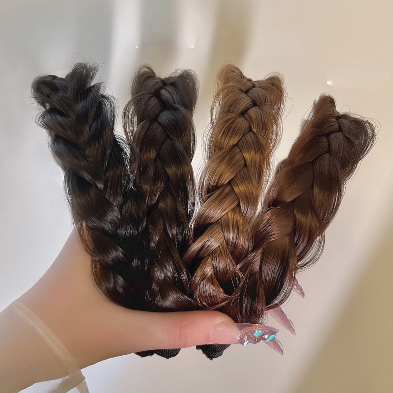 Băng Đô Cài Tóc Giả Thắt Nút Phong Cách Hàn Quốc Thanh Lịch Dành Cho Nữ