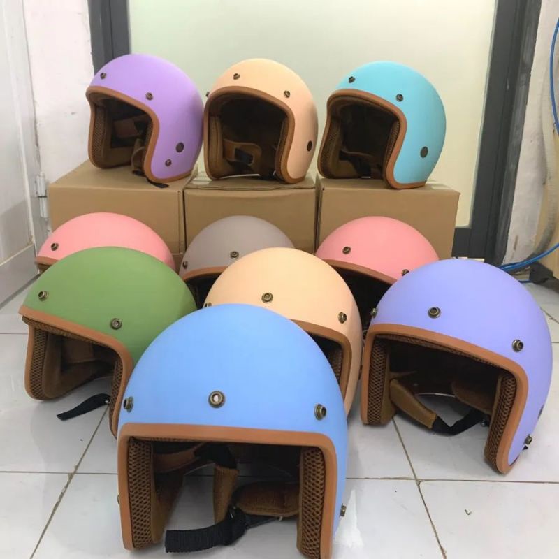 Mũ bảo hiểm 3/4 đầu cao cấp lót đệm mút xốp eps thoáng khí