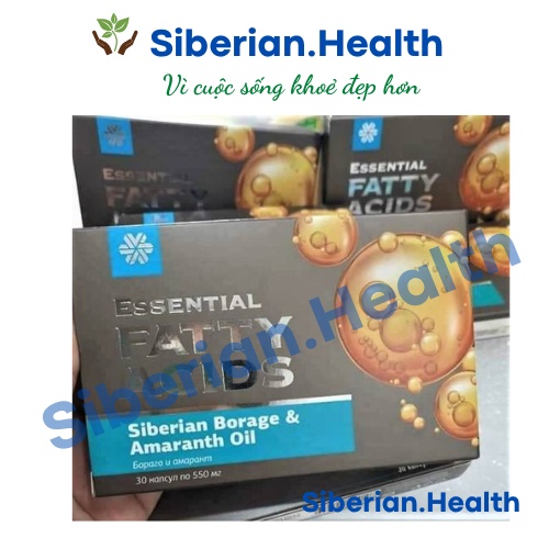 [ Hỗ trợ dị ứng ] Thực phẩm bảo vệ sức khỏe Essential Fatty Acids Siberian Borage &amp; Amaranth Oil – 30 viên/hộp
