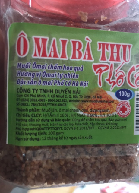 Muối ô mai hiệu bà thu