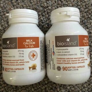 Combo 2 hộp Canxi bioslands cho bé của Úc