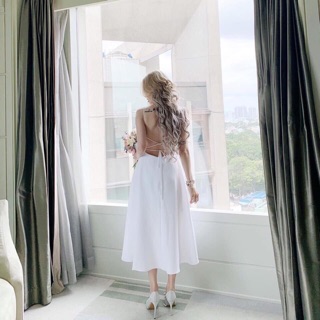 Đầm 2 dây đan chéo lưng