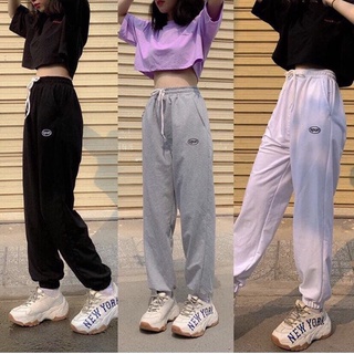 SP sẵn -  QUẦN JOGGER SPUN 3 MÀU UNISEX - QUẦN THUN NỈ SPUN ĐEN TRẮNG XÁM HOT