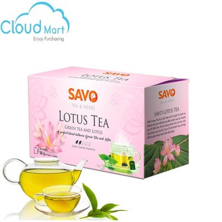 Trà SAVO hương Sen (25 gói *2g) (Hộp)