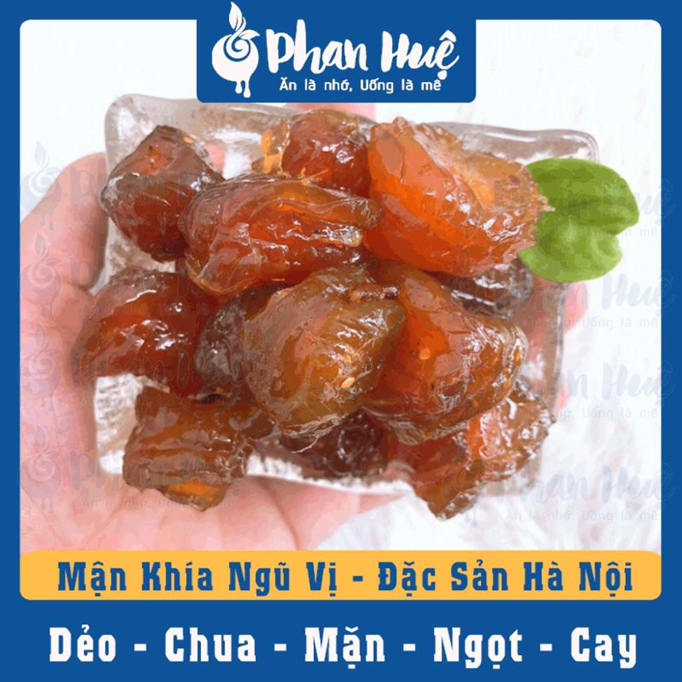 [ Ăn thử 100g ] Ô mai xí muội mận khía ngũ vị Phan Huệ đặc biệt, mận miền Bắc chọn lọc, đặc sản Hà Nội