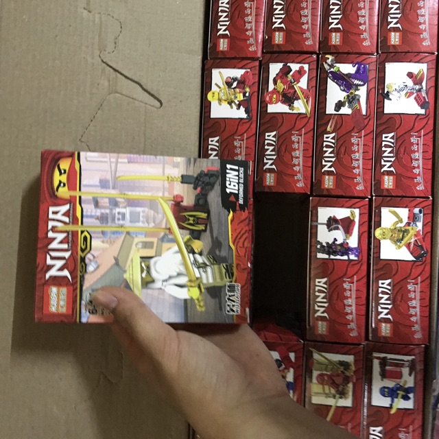 16 hôpi lego ninjago nhiều mẫu kèm bản hướng dẫn mỗi hộp