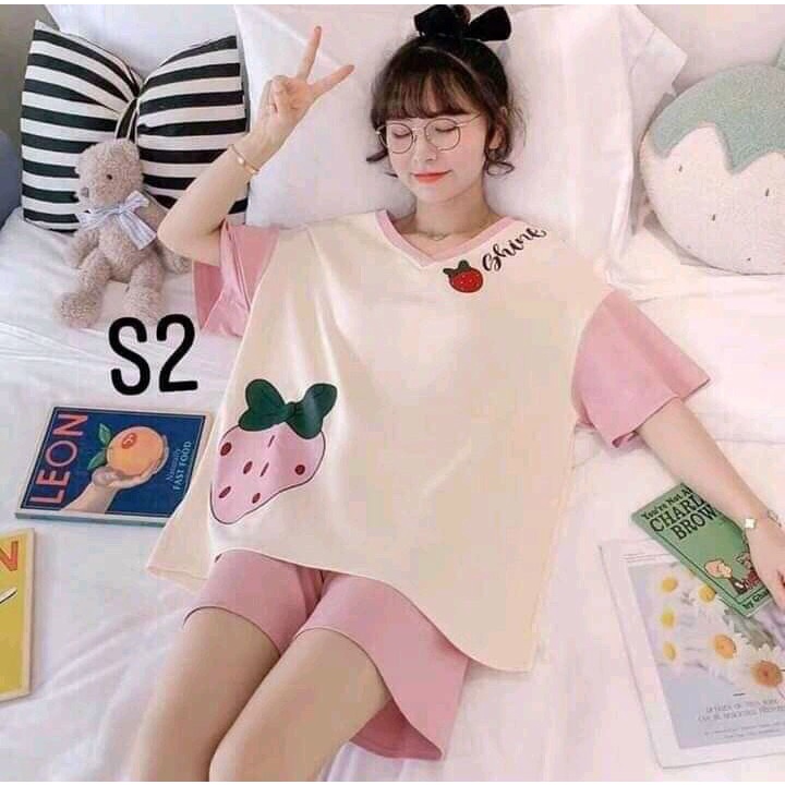 [Siêu Sale]  BỘ NGỦ NỮ SIÊU NGỘ NGHĨNH BỘ ĐỒ MẶC NHÀ CHẮT THUN
