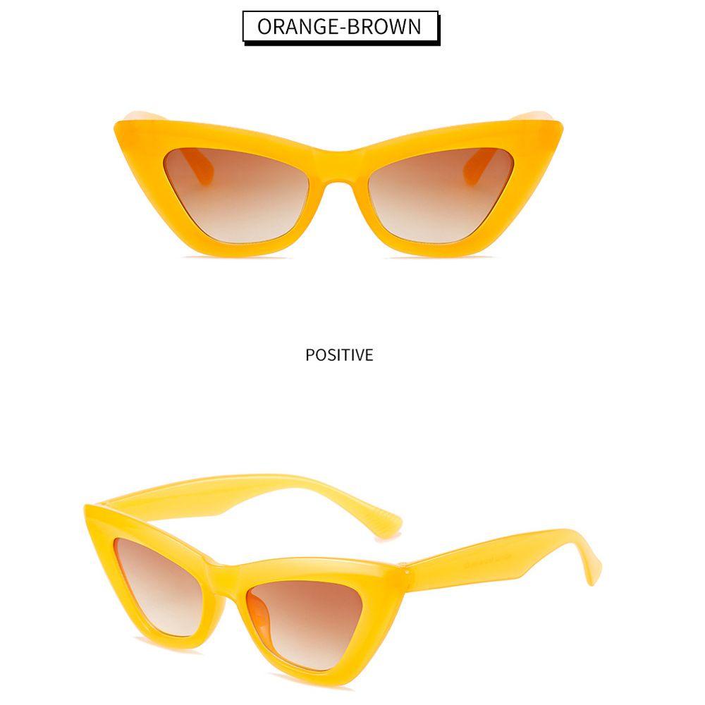 Kính Mát Gọng Mắt Mèo Tròng Tam Giác Chống Tia UV400 Thời Trang Cho Nữ