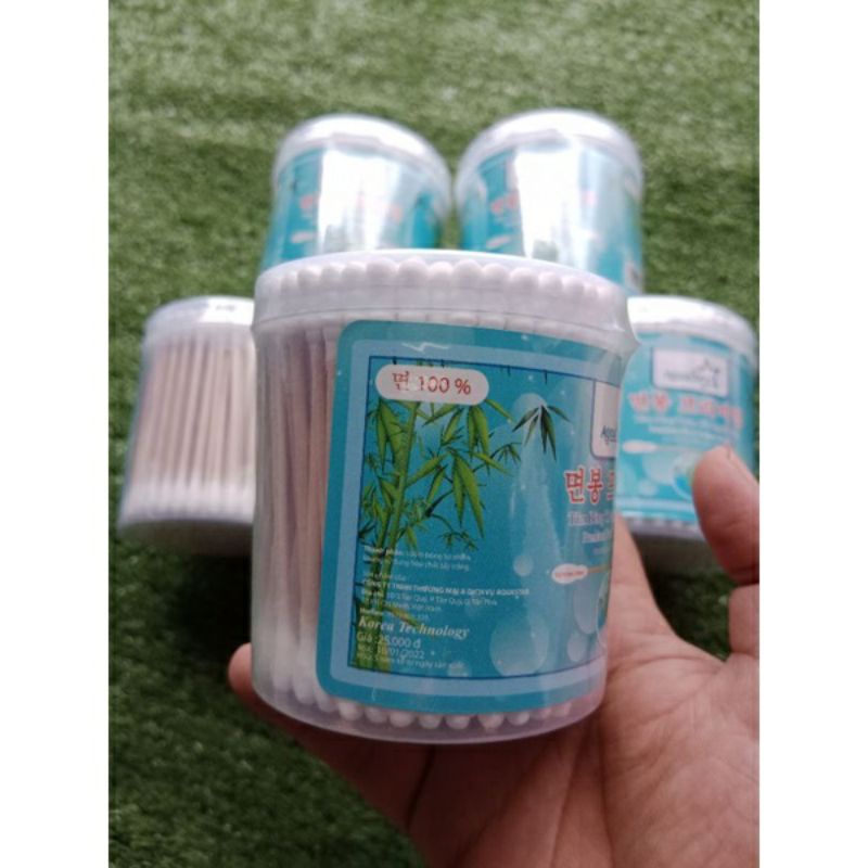 Tăm bông ráy tai thân  gỗ Aquastar