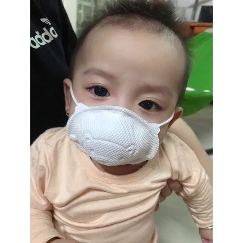 Khẩu trang trẻ em cho bé 2m+(Gấu pigeon Nhật Bản) set 3 cái,7 cái | BigBuy360 - bigbuy360.vn
