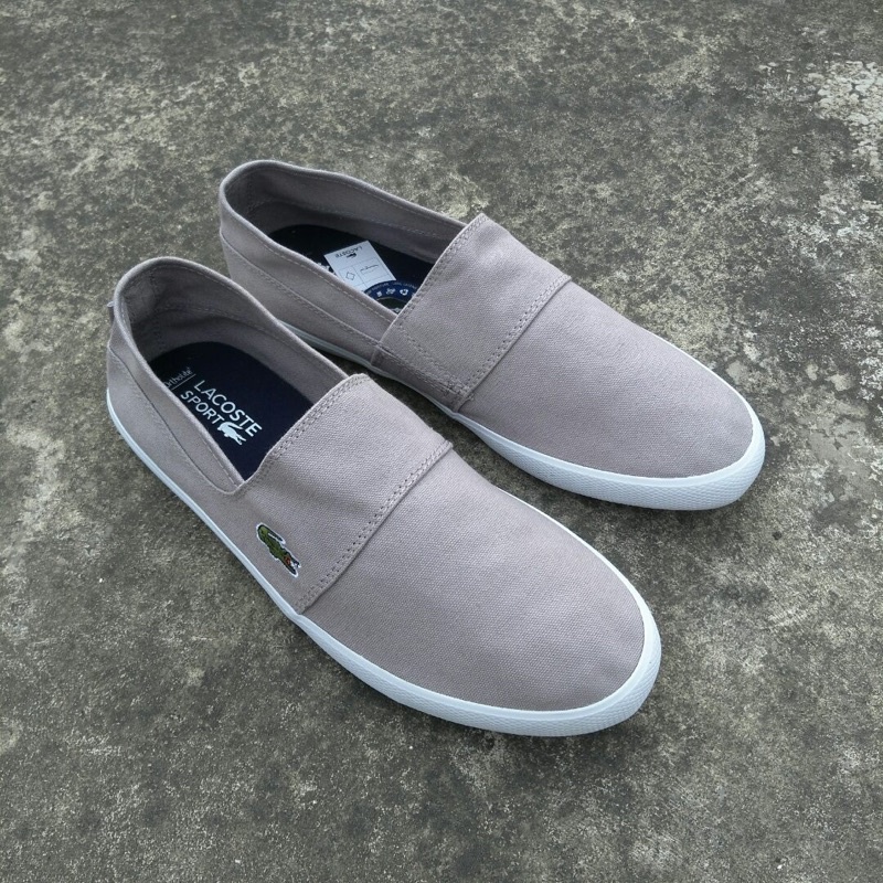 Giày lười da đế mềm cho nam thương hiệu Lacoste cao cấp