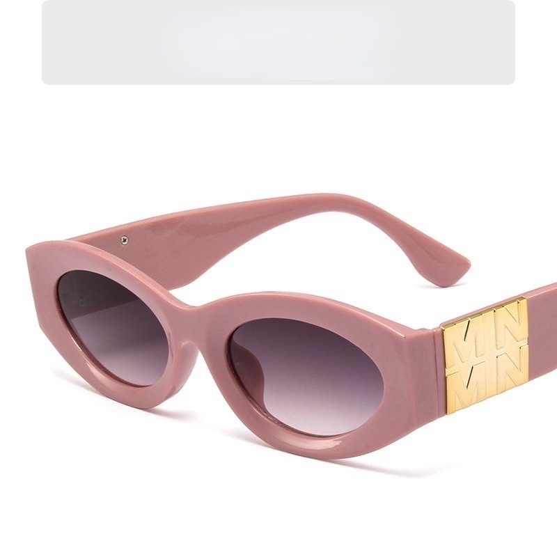 Kính Mát Gọng Oval Màu Kẹo Chống Tia UV Thời Trang Cổ Điển