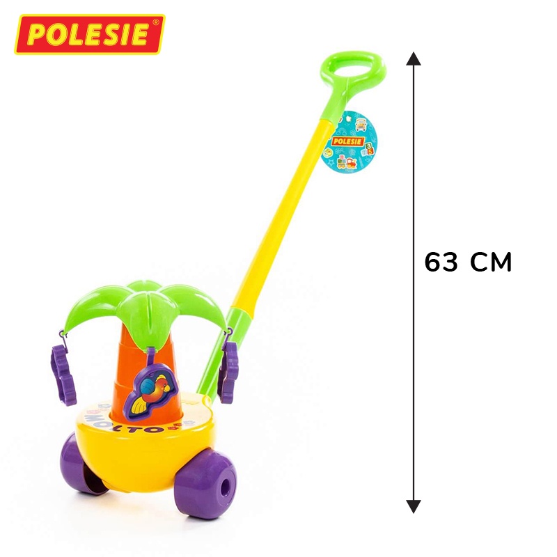 Đồ Chơi Xe Đẩy Cây Cọ Giúp Bé Thích Thú Tập Đi, Nhựa Nguyên Sinh Nhập Khẩu Châu Âu CHÍNH HÃNG POLESIE 7918