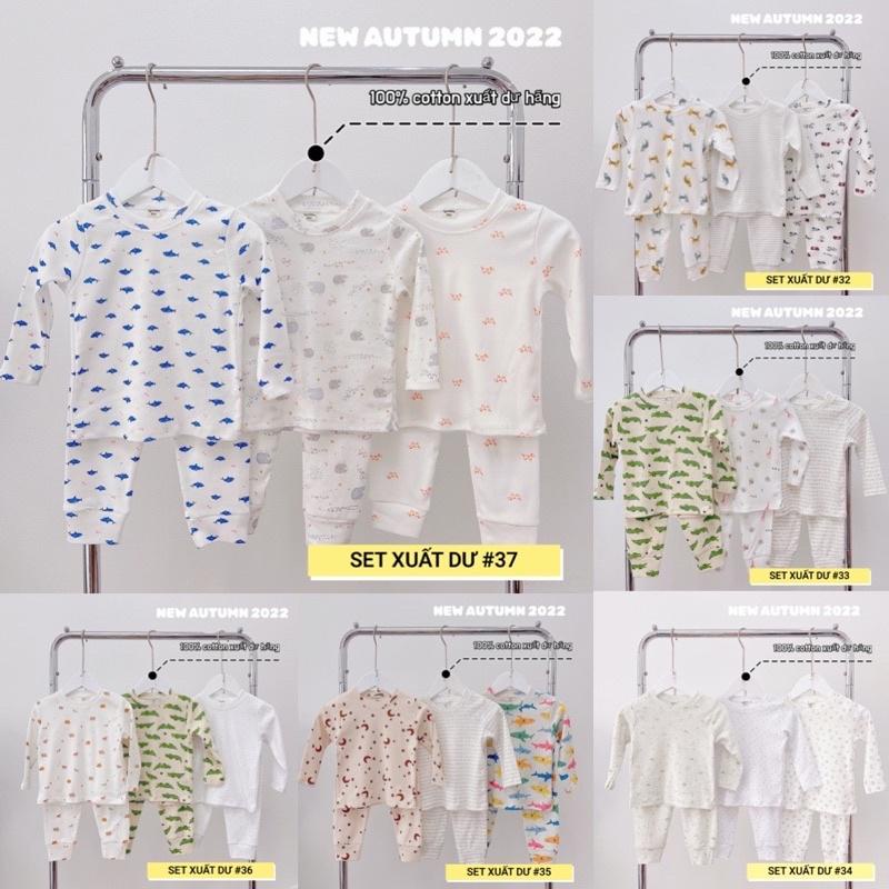 SET 3 BỘ COTTON XUẤT DƯ BÉ TRAI SIÊU HOT