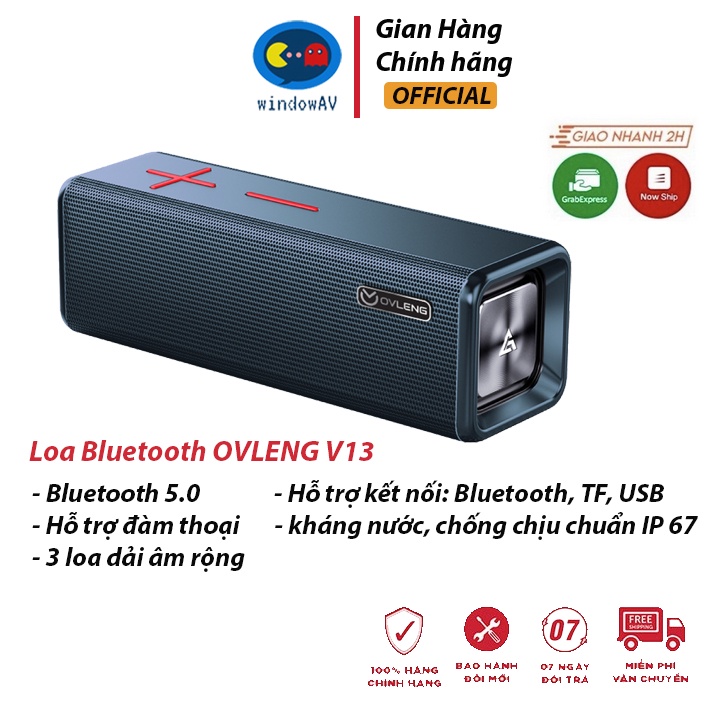 Loa Bluetooth OVLENG V13|Loa nghe nhạc âm thanh siêu trầm, pin trâu - Loa Bluetooth Mini | BH 6 Tháng