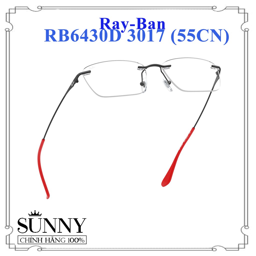 RB6430D 3017 (55CN) - Gọng kính thời trang Rayban chính hãng, bảo hành toàn quốc, thiết kế dễ đeo bảo vệ mắt