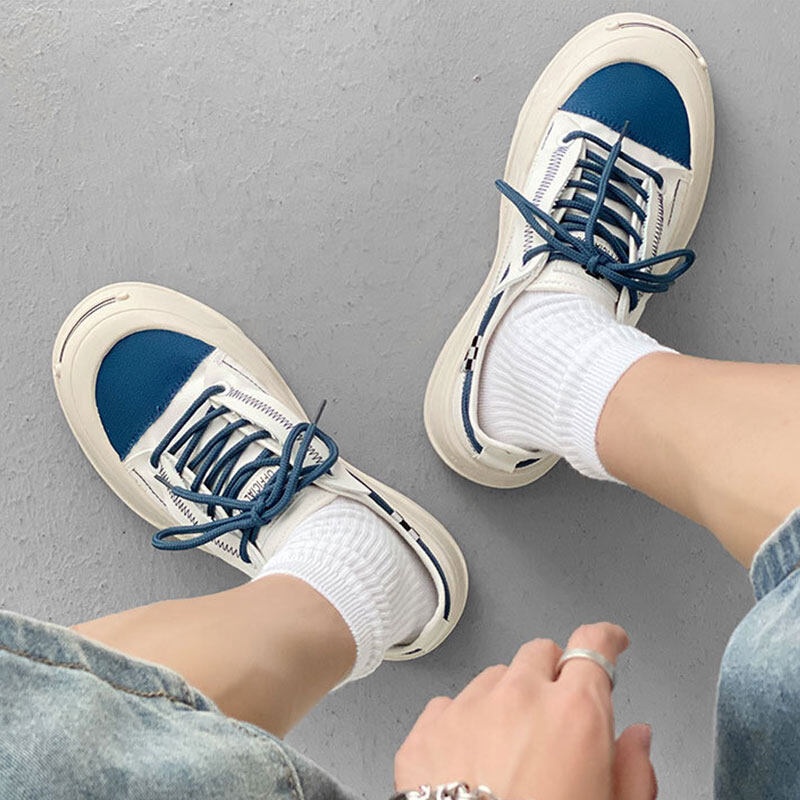 Giày thể thao QIAOYILUO đế mềm bằng vải canvas thoáng khí cho nam