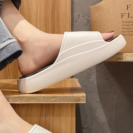 Dép độn đế EVA quai ngang nam nữ Unisex tăng chiều cao đến 5cm hot 2022 loại 1-Rẻ nhất